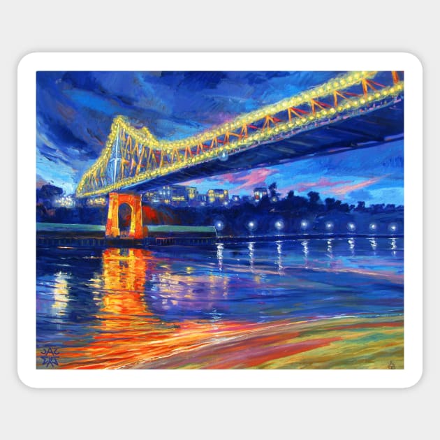 Story Bridge Nocturne Sticker by McAulay1